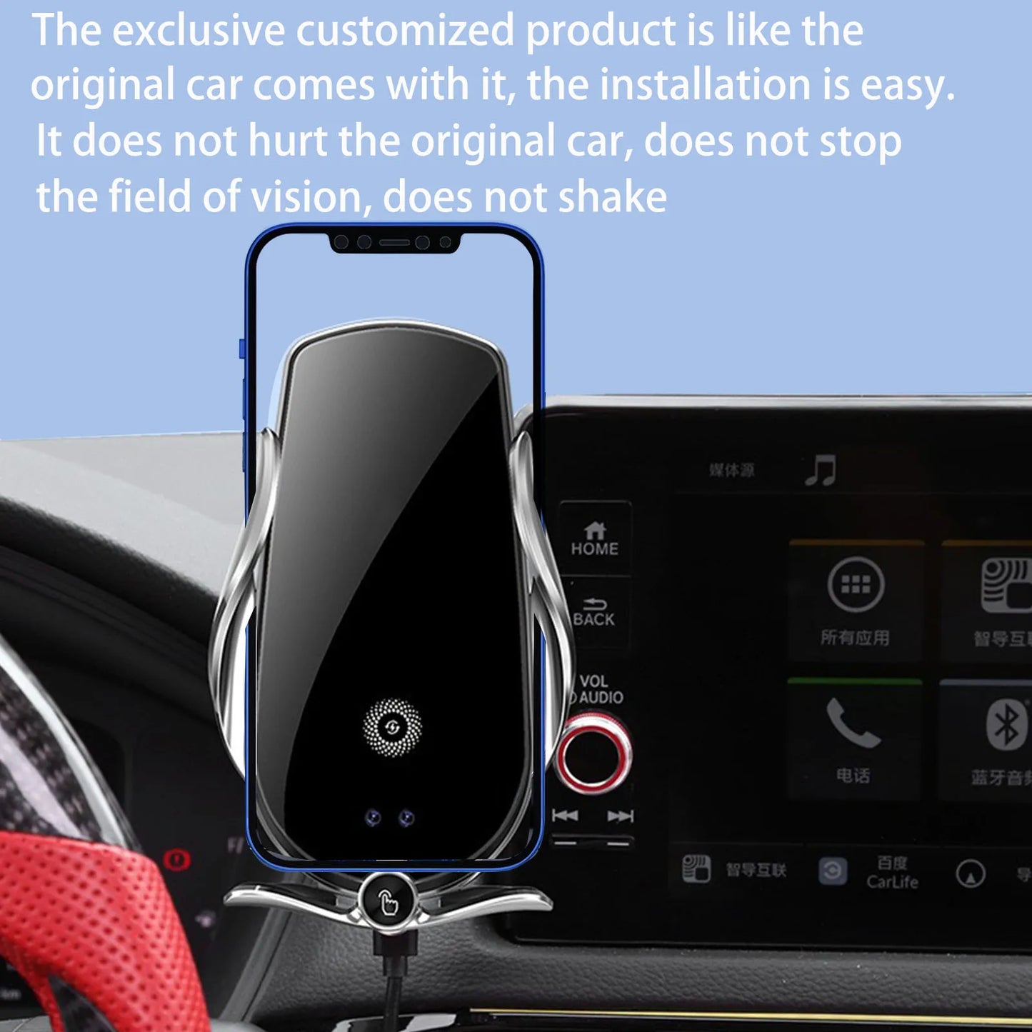 Car Mobile Phone Holder for Chevrolet Tahoe 2021~2024 GPS Bracket Navigation Stand Auto Accessories