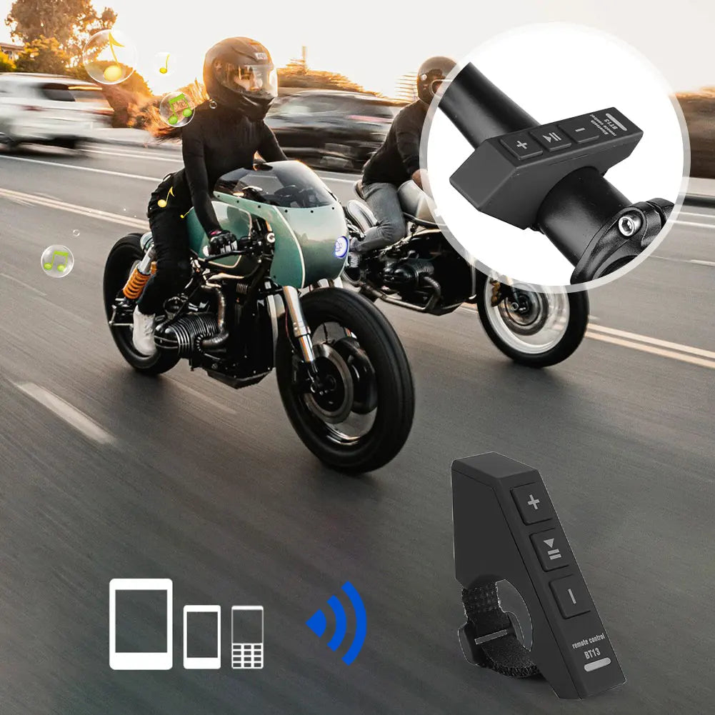 Motorcycle Media Button Remote Controller Steering Wheel Music Player Controller Headset Remote Controller for IOS Android Phone