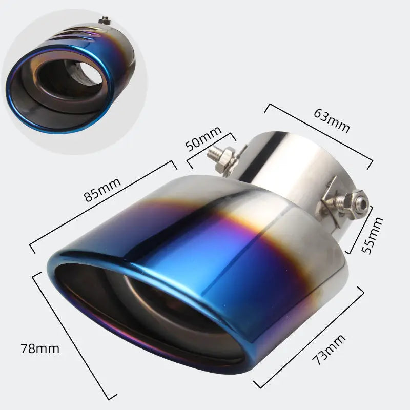 Automobile tailpipe tailpipe general exhaust stainless steel exhaust hood exhaust cylinder sound tail muffler modification