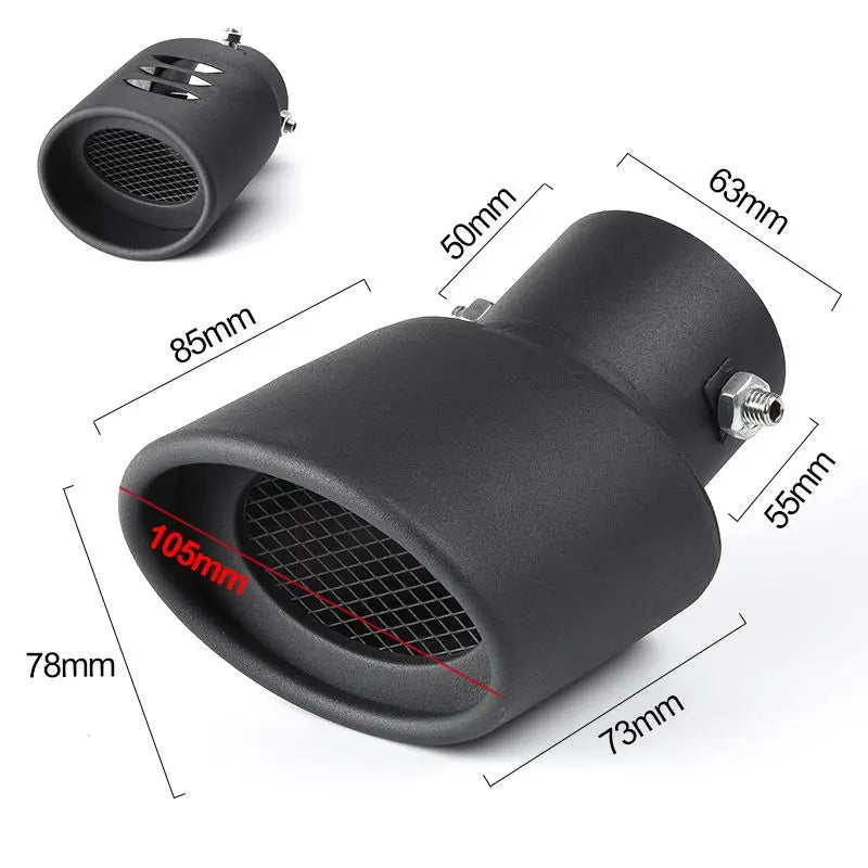Automobile tailpipe tailpipe general exhaust stainless steel exhaust hood exhaust cylinder sound tail muffler modification