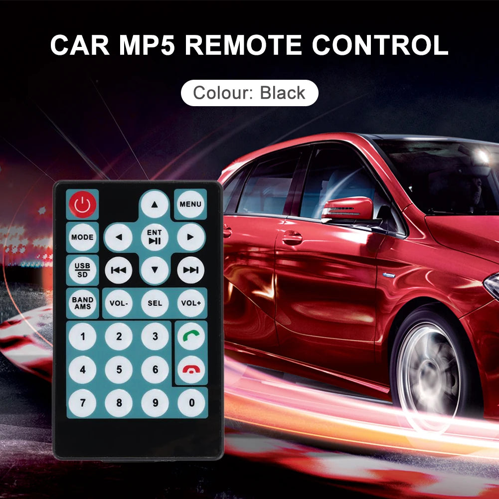Car MP5 Intelligent Remote Control 27 Buttons RC Switch Convenient Copy Operation Choosing Channel Page Turning Play Voice