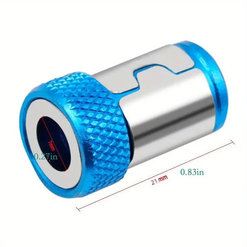 1pc Magnetic Screw Ring Bit Magnetizer Ring Metal Magnetizer Screw, Removable For 1/4 Inch/6.35mm Hex Screwdriver And Power Bits - All in 1