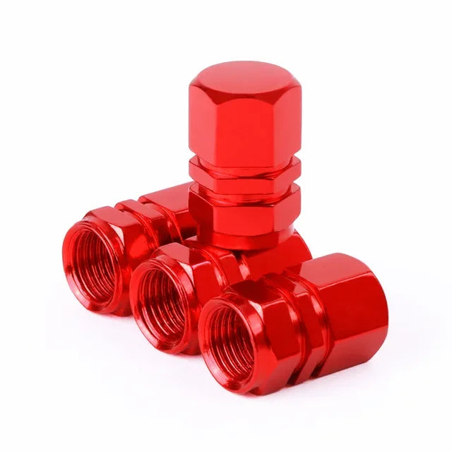Aluminum Alloy Car Tire Valve Stem Caps Tyre Rim Valve Nipple Covers Dustproof Waterproof For Automobiles Motorcycles Trucks