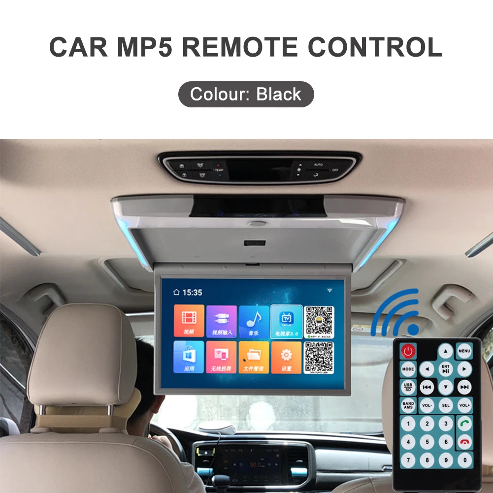 Car MP5 Intelligent Remote Control 27 Buttons RC Switch Convenient Copy Operation Choosing Channel Page Turning Play Voice