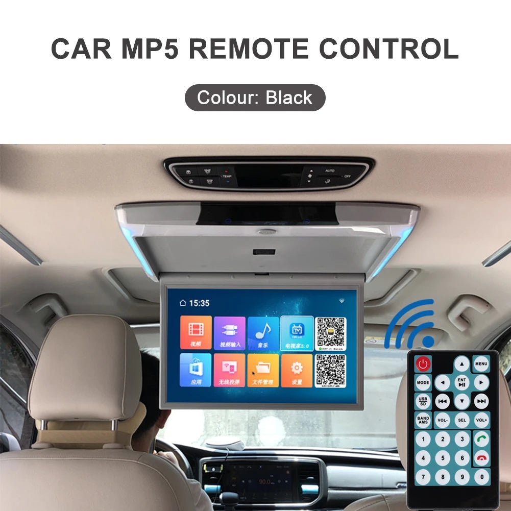 Car MP5 Intelligent Remote Control 27 Buttons RC Switch Convenient Copy Operation Choosing Channel Page Turning Play Voice - All in One
