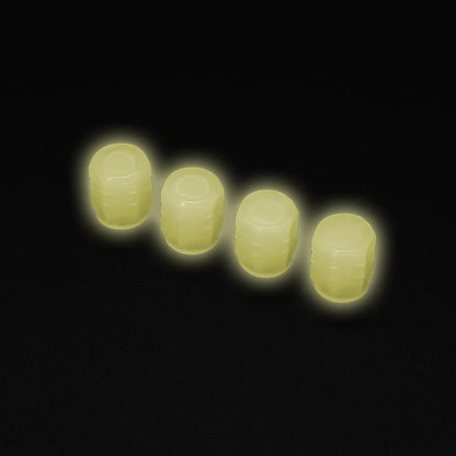 Luminous Tire Valve Caps Car Bicycle Motorcycle Wheel Hub Night Glow Decor Tire Dust-Proof Cover Universal Car Accessories