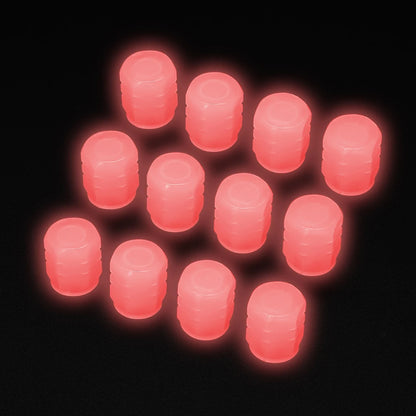 Luminous Tire Valve Caps Car Bicycle Motorcycle Wheel Hub Night Glow Decor Tire Dust-Proof Cover Universal Car Accessories