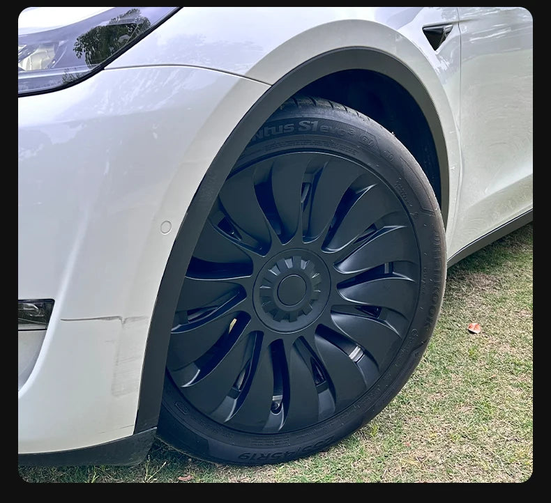 Tesla Model Y Wheel Covers - 19 Inch Storm Style Hubcaps (Set of 4)