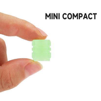 Luminous Tire Valve Caps Car Bicycle Motorcycle Wheel Hub Night Glow Decor Tire Dust-Proof Cover Universal Car Accessories