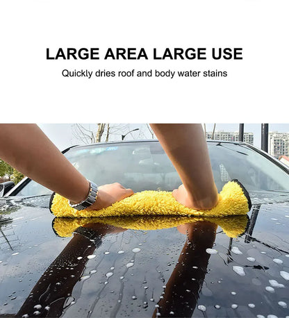 Microfiber Car Washing Towel 400GSM Double-Sided Coral Velvet Clean Towels High Water Absorption Car Wash Drying Cloth
