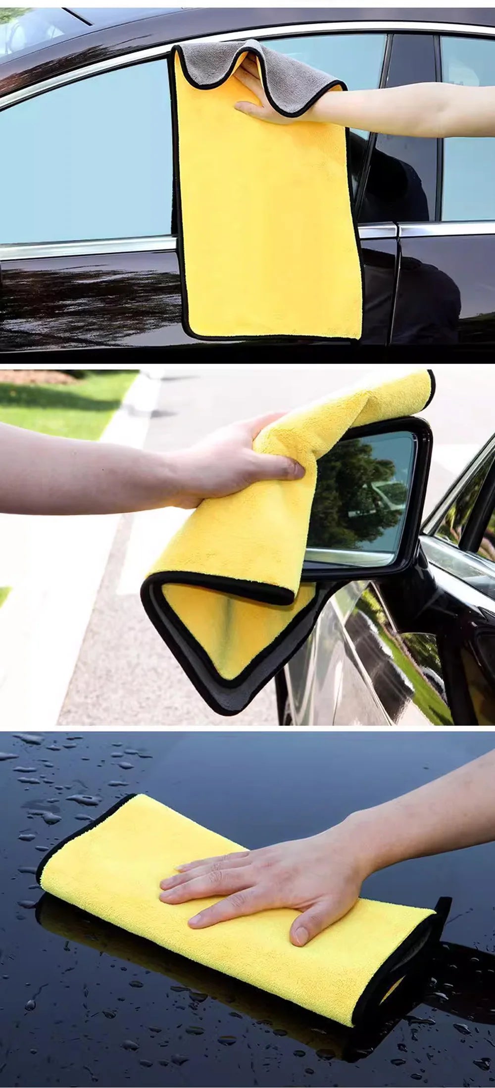 Microfiber Towel Car Microfiber Cloth Wash Towel Microfiber Cleaning Cloth Car Wash Drying Towel Auto Detailing