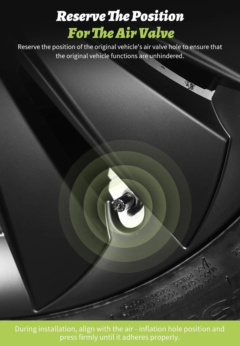 4PCS for Model Y2020 - 2024 Vehicle Full Coverage New Blade Wheel Cover Cap 19 Inches Hubcaps Automobile Accessories for Tesla - All in One