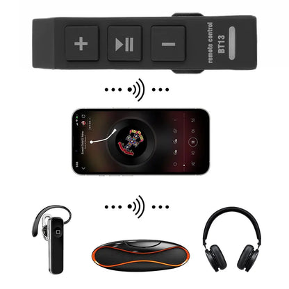 Motorcycle Media Button Remote Controller Steering Wheel Music Player Controller Headset Remote Controller for IOS Android Phone