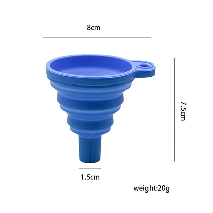 Engine Funnel Car Universal Silicone Liquid Funnel Washer Fluid Change Foldable Portable Auto Engine Oil Petrol Change Funnel