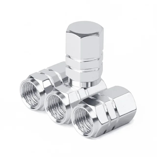 Aluminum Alloy Car Tire Valve Stem Caps Tyre Rim Valve Nipple Covers Dustproof Waterproof For Automobiles Motorcycles Trucks