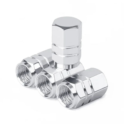 Aluminum Alloy Car Tire Valve Stem Caps Tyre Rim Valve Nipple Covers Dustproof Waterproof For Automobiles Motorcycles Trucks