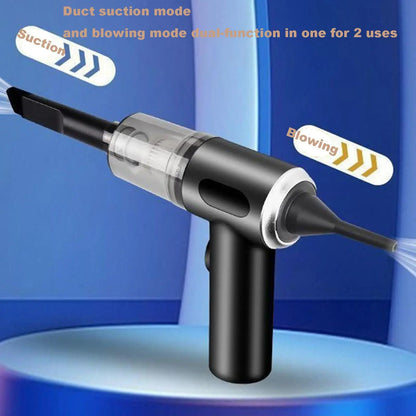 1Pcs Cordless Vacuum Cleaner for Home and Car, 120 Watt Powerful Suction Cordless Handheld Car Vacuum Cleaner, Black - All in One