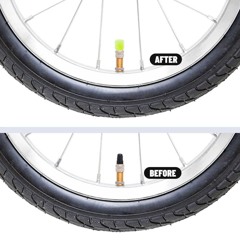 Glow Valve Cap Yellow Green Luminous Tire Valve Cap Car Motorcycle Bike Wheel Hub Glowing Dustproof Tyre Rim Decorative Cover