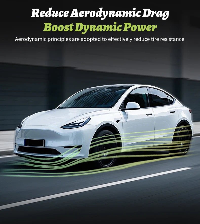 4PCS for Model Y 2020 - 2024 Vehicle Full Coverage Blade Wheel Cover Cap 19 Inch Hubcaps Replacement Accessories Design for Tesla - All in One