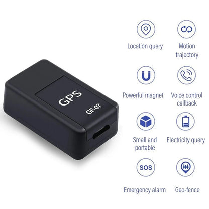GF07 Tracker Strong Magnetic Car Vehicle Tracking Anti - lost Anti - theft Device Mini Portable Precise Positioning GPS Locator - All in 1