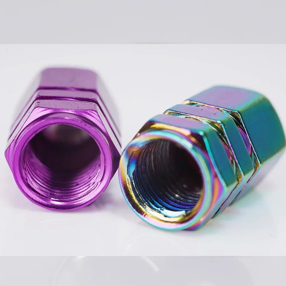 Aluminum Alloy Car Tire Valve Stem Caps Tyre Rim Valve Nipple Covers Dustproof Waterproof For Automobiles Motorcycles Trucks - All in 1