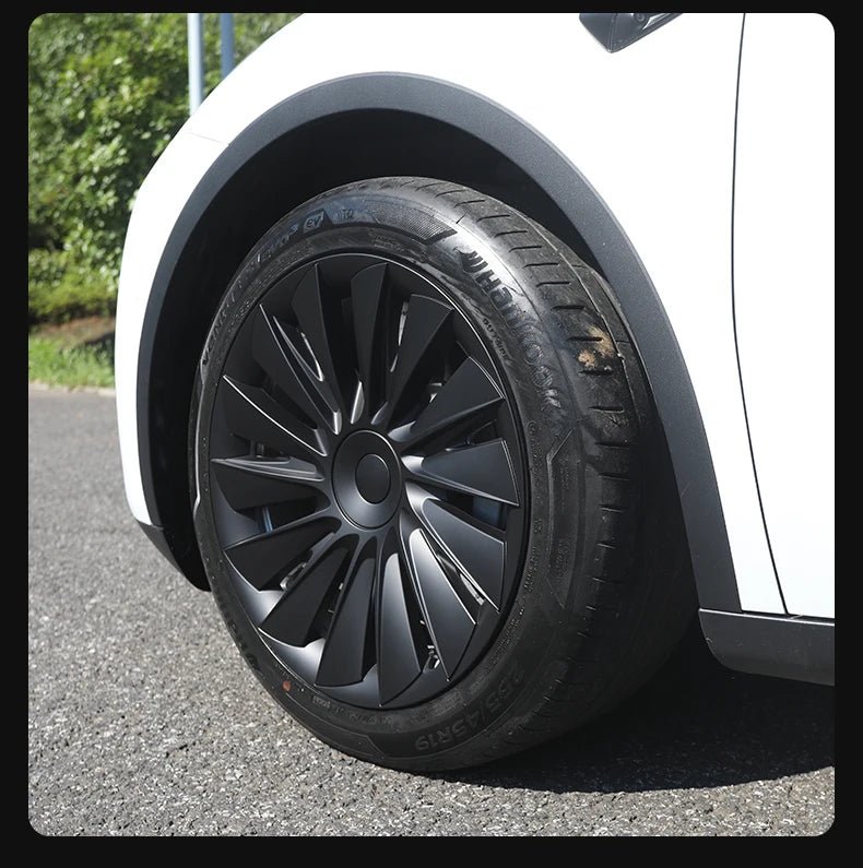 4PCS for Model Y2020 - 2024 Vehicle Full Coverage New Blade Wheel Cover Cap 19 Inches Hubcaps Automobile Accessories for Tesla - All in One