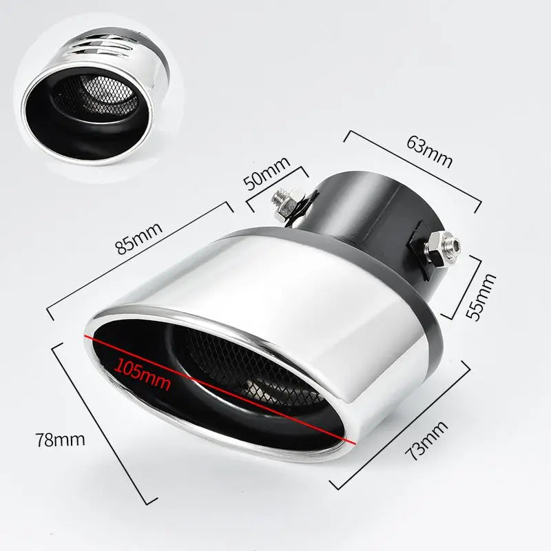 Automobile tailpipe tailpipe general exhaust stainless steel exhaust hood exhaust cylinder sound tail muffler modification