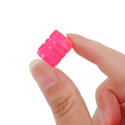 Fluorescent Pink Valve Cap Car Tire Valve Stem Caps for Bike Motorcycle Luminous Wheel Tire Protective Cover 5 Styles