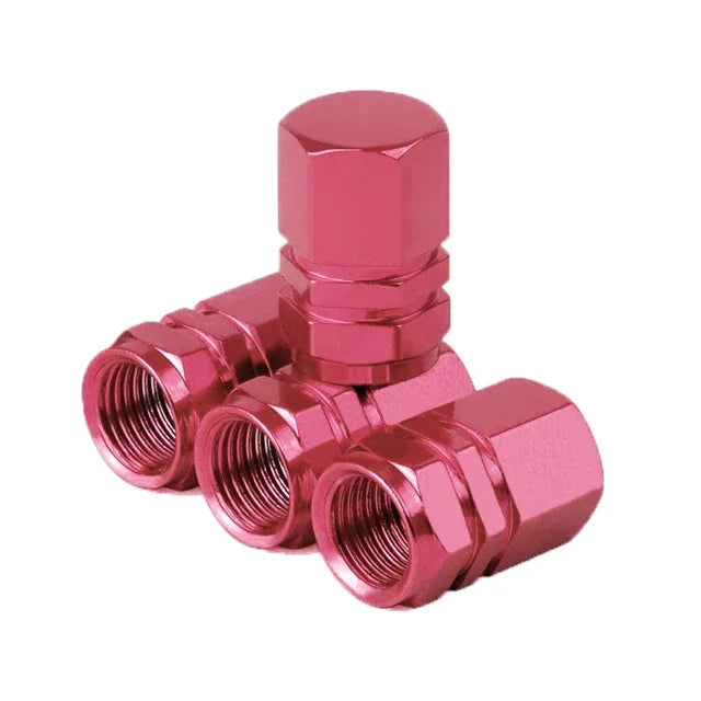 Aluminum Alloy Car Tire Valve Stem Caps Tyre Rim Valve Nipple Covers Dustproof Waterproof For Automobiles Motorcycles Trucks