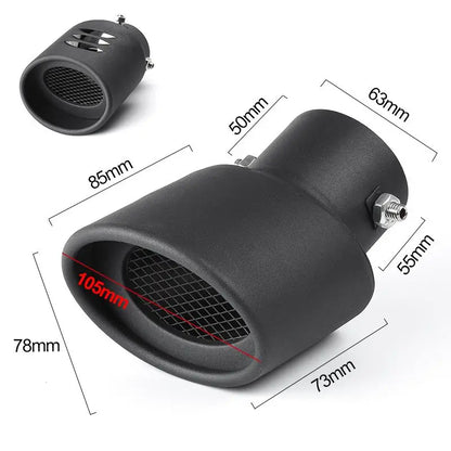 Automobile tailpipe tailpipe general exhaust stainless steel exhaust hood exhaust cylinder sound tail muffler modification