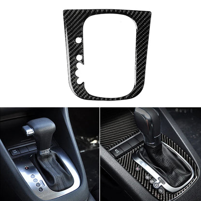 For VW Golf 6 MK6 Car Carbon Fiber Center Control Panel Air Vent Gear Shift Frame Headlight Switch Ashtray Box Cover Inner Trim