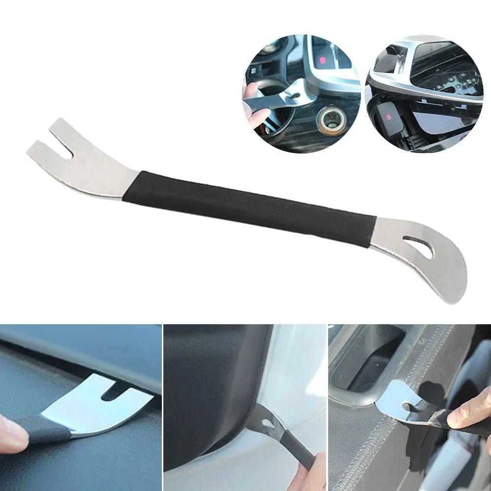 Car Audio Disassembly Tool Stainless Steel PryClip Rocker Crowbar Bar Door Panel Disassembly Pry Panel Interior - All in 1