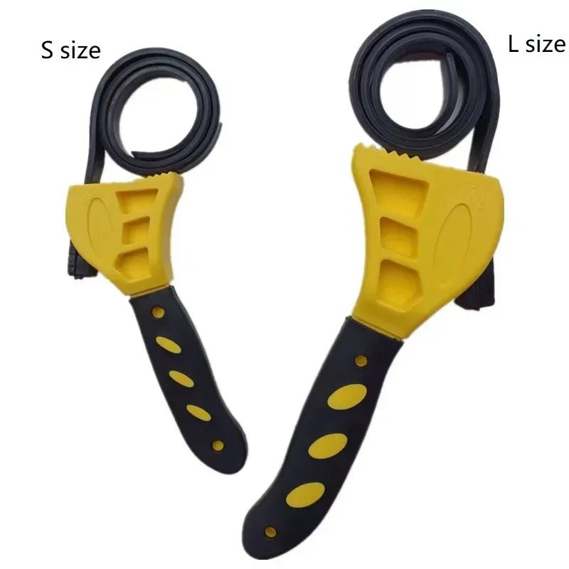 6/8 Inch Belt Wrench Oil Filter Remover Adjustable Chain Strap Spanner Vehicle Maintenance Tool Disassembly Oil Filter Extractor - All in 1