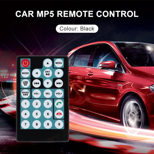 Car MP5 Intelligent Remote Control 27 Buttons RC Switch Convenient Copy Operation Choosing Channel Page Turning Play Voice