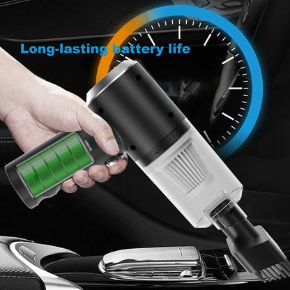 1Pcs Cordless Vacuum Cleaner for Home and Car, 120 Watt Powerful Suction Cordless Handheld Car Vacuum Cleaner, Black - All in One
