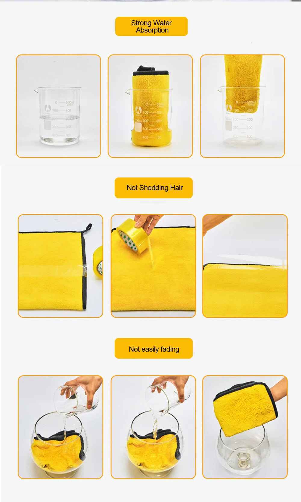 Microfiber Towel Car Microfiber Cloth Wash Towel Microfiber Cleaning Cloth Car Wash Drying Towel Auto Detailing