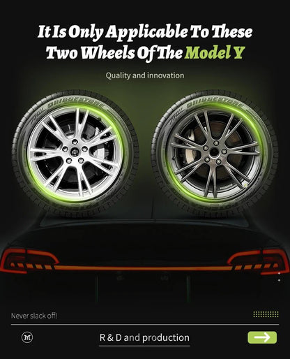 4PCS for Model Y2020 - 2024 Vehicle Full Coverage New Blade Wheel Cover Cap 19 Inches Hubcaps Automobile Accessories for Tesla - All in One