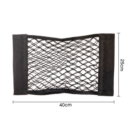 Car Back Rear Mesh Trunk Seat Elastic String Net Magic Sticker Universal Storage Bag Pocket Cage Auto Organizer Seat Back Bag - All in One