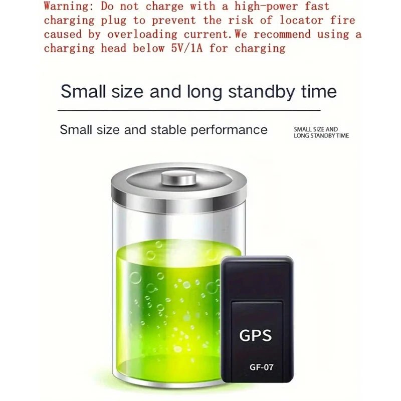 GF07 Tracker Strong Magnetic Car Vehicle Tracking Anti - lost Anti - theft Device Mini Portable Precise Positioning GPS Locator - All in 1