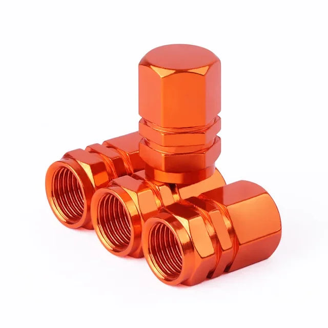 Aluminum Alloy Car Tire Valve Stem Caps Tyre Rim Valve Nipple Covers Dustproof Waterproof For Automobiles Motorcycles Trucks