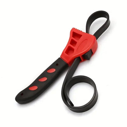 6/8 Inch Belt Wrench Oil Filter Remover Adjustable Chain Strap Spanner Vehicle Maintenance Tool Disassembly Oil Filter Extractor - All in 1