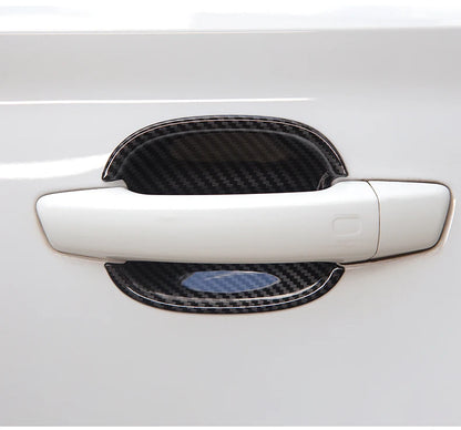 For Audi A3 2014-2020 Carbon Fibre Interior Decorative Mouldings Gear Lever Collar Console Dashboard Armrest Cover Pad Shell
