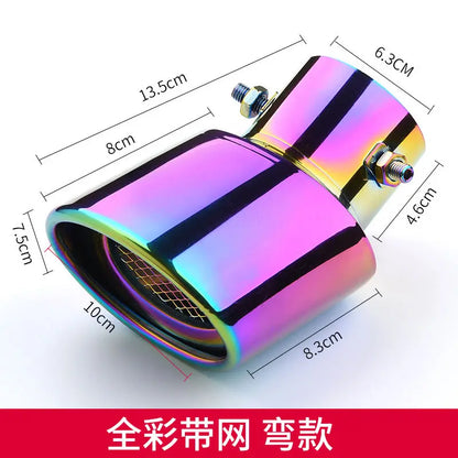 Automobile tailpipe tailpipe general exhaust stainless steel exhaust hood exhaust cylinder sound tail muffler modification