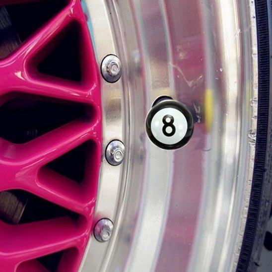 Bouchon valve pneu | Boule 8 de billard - All in One
