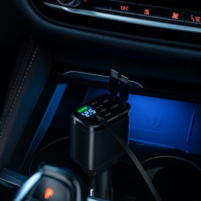 Chargeur allume cigare | MultiPower LCD - All in One